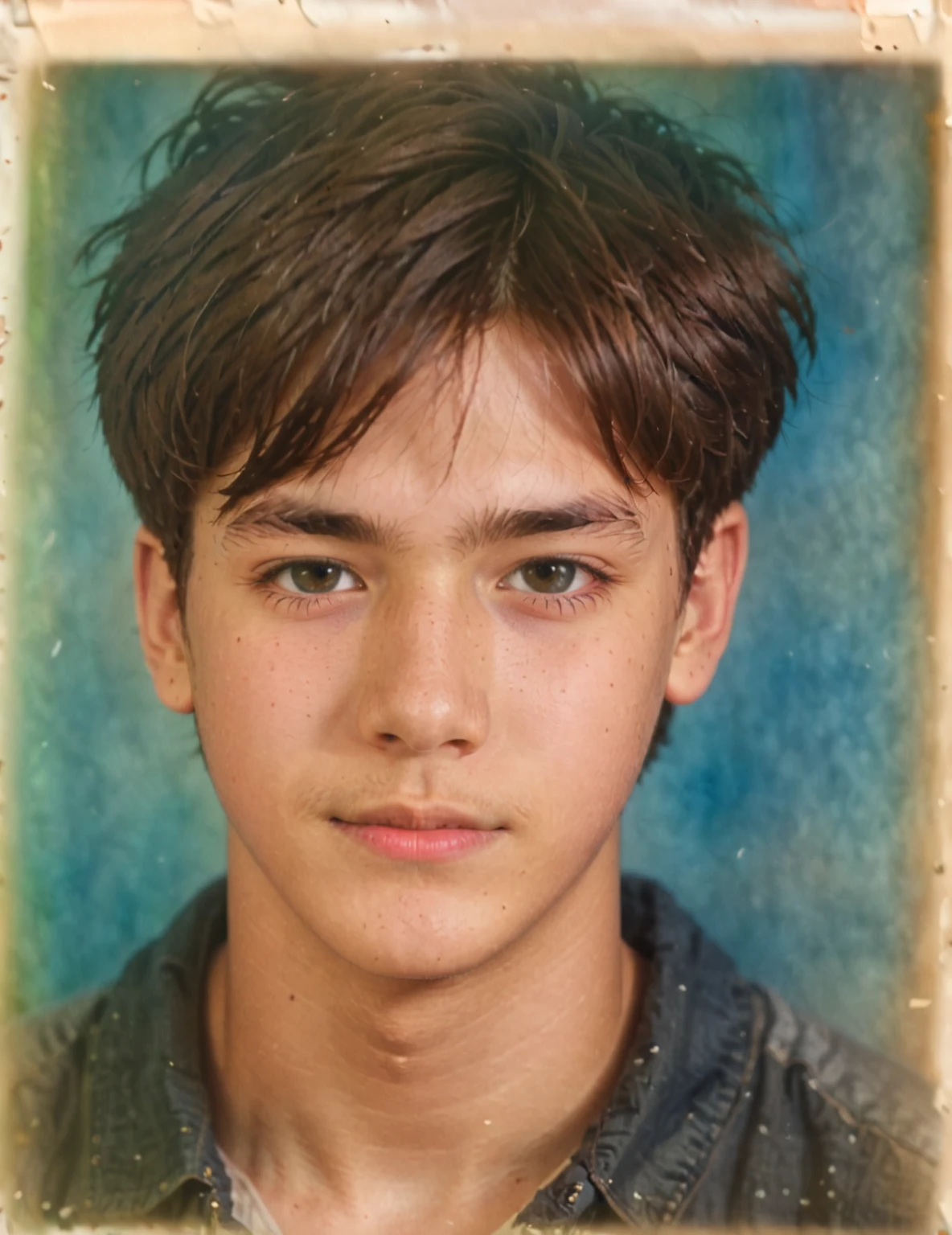 Restore potrait photos, boy 20 year old, keep original, sharpen, best quality