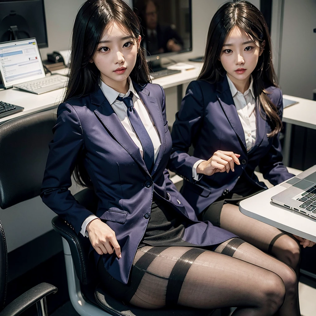 office lady Tight skirt long clerk