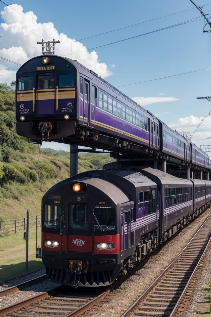 Vikings parando o trem