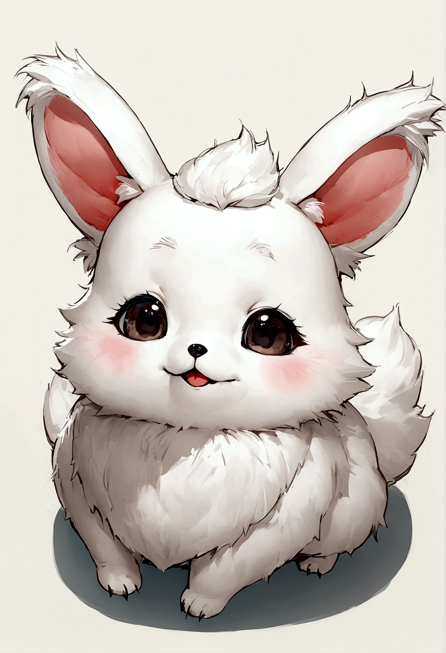 Cute Animals - fantastic creature anime simple tiny cute flaphy and soft pretty little animal ultra realistk fur