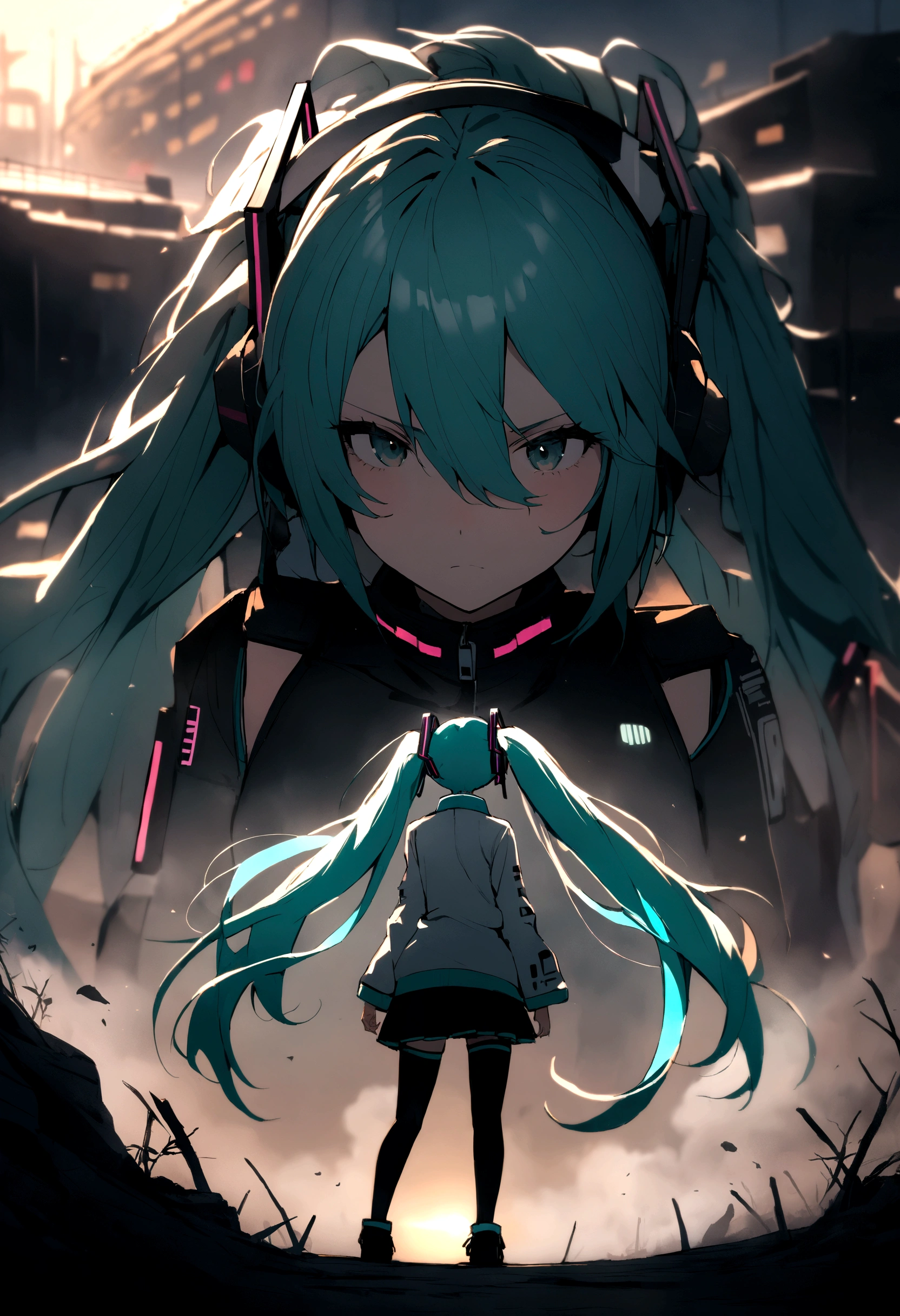 (((Obra maestra, hatsune miku, vocaloid, Super detailed