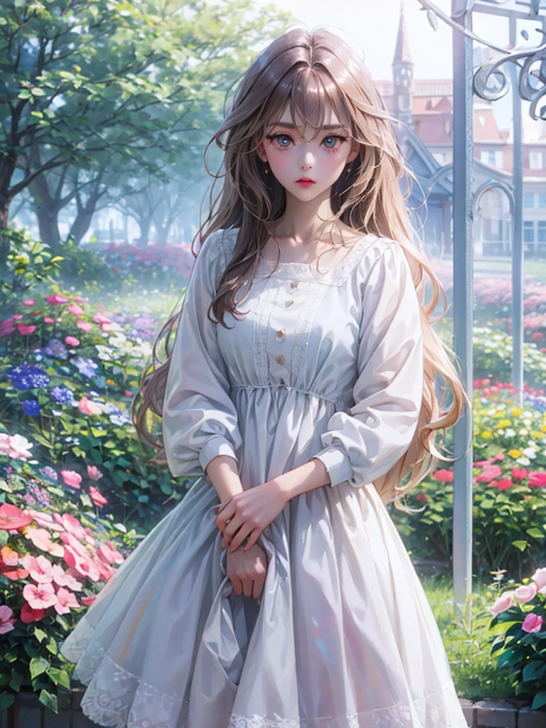 delicate　Big eyes　I have long hair　Cute girl　Pastel color clothes