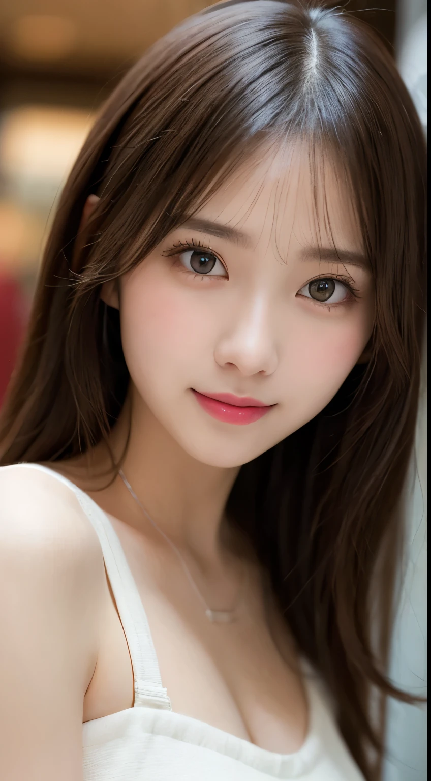 Tabletop, Highest quality, shape, Very detailed, finely, High resolution, 8k wallpaper, 完璧なダイナミックな構shape, Beautiful and exquisite,ランダムなcute髪,,Natural color lip, Bold sexy pose,smile、20-year-old girl、cute、Always blur the background,Perfect and beautiful face,Slim face and figure,Big eyes、Putting on gal makeup,Small face,Shooting from below、smile,Blurred Background,Elegant feminine face、Cyberpunk Fashion、Change pose randomly、Randomly change the shooting angle and position、smile、Top to bottom々Shoot from the right angle and direction
