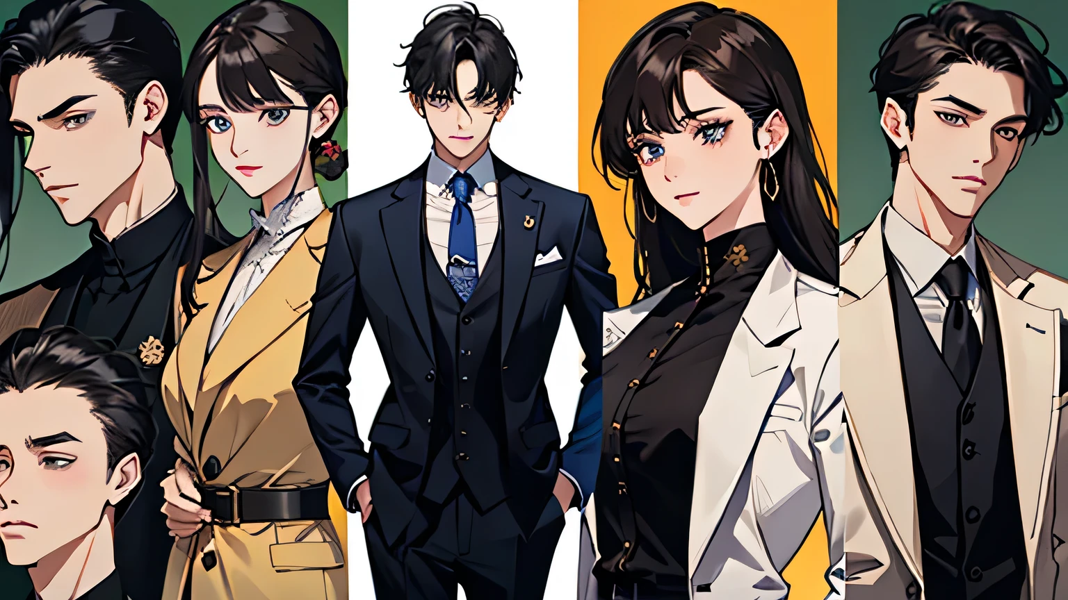 Character Name: Appearance: Hairstyle:With thick black hair、Has a natural sheen、Stylish long short hair。My bangs are slightly covering my forehead.、The ears and back are trimmed。 eye:With sharp eyes、Eye color is dark brown。An attractive and confident gaze。 skin:Healthy tan skin。 Facial features:With perfect facial features、high cheekbones and sharp jawline,。Often has a charming smile。 clothing:Luxurious suits and casual shirts and jackets。She wears an expensive watch and a simple necklace as accessories.。 Body Type:A toned, muscular body type、Tall、slim。 character: Self-confident、calm。I understand my charm、You can use it as a weapon。 Be kind to women、Behave like a gentleman、Deep down, they put their own interests first。 Very greedy for money、Always chasing success and wealth。 smart、A strategist、Plan for the best outcome in any situation。 background: Born into a wealthy family、He showed business acumen from a young age.。 number々has been successful in business.、He is well known as a businessman。 He has been involved in several dating scandals、It becomes even more attractive each time.。 tracing: Chest tension、Hands in pockets。 He is drawing attention in his casual outfit.、