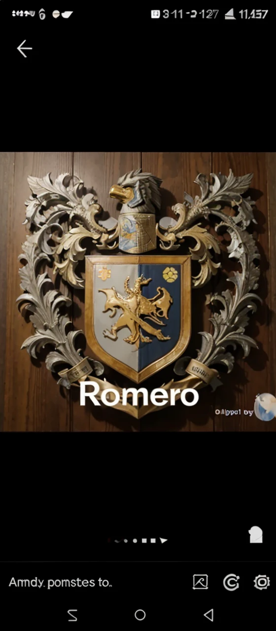 Romero family coat of arms