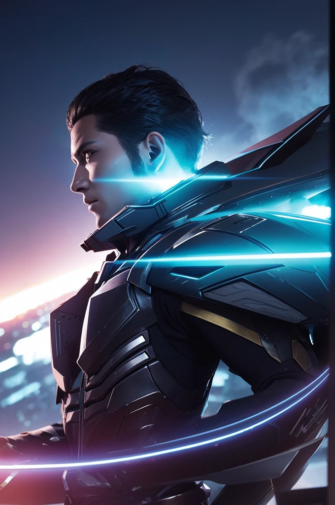 Generate a cool scene image of Jet from VALORANT in smartphone wallpaper size