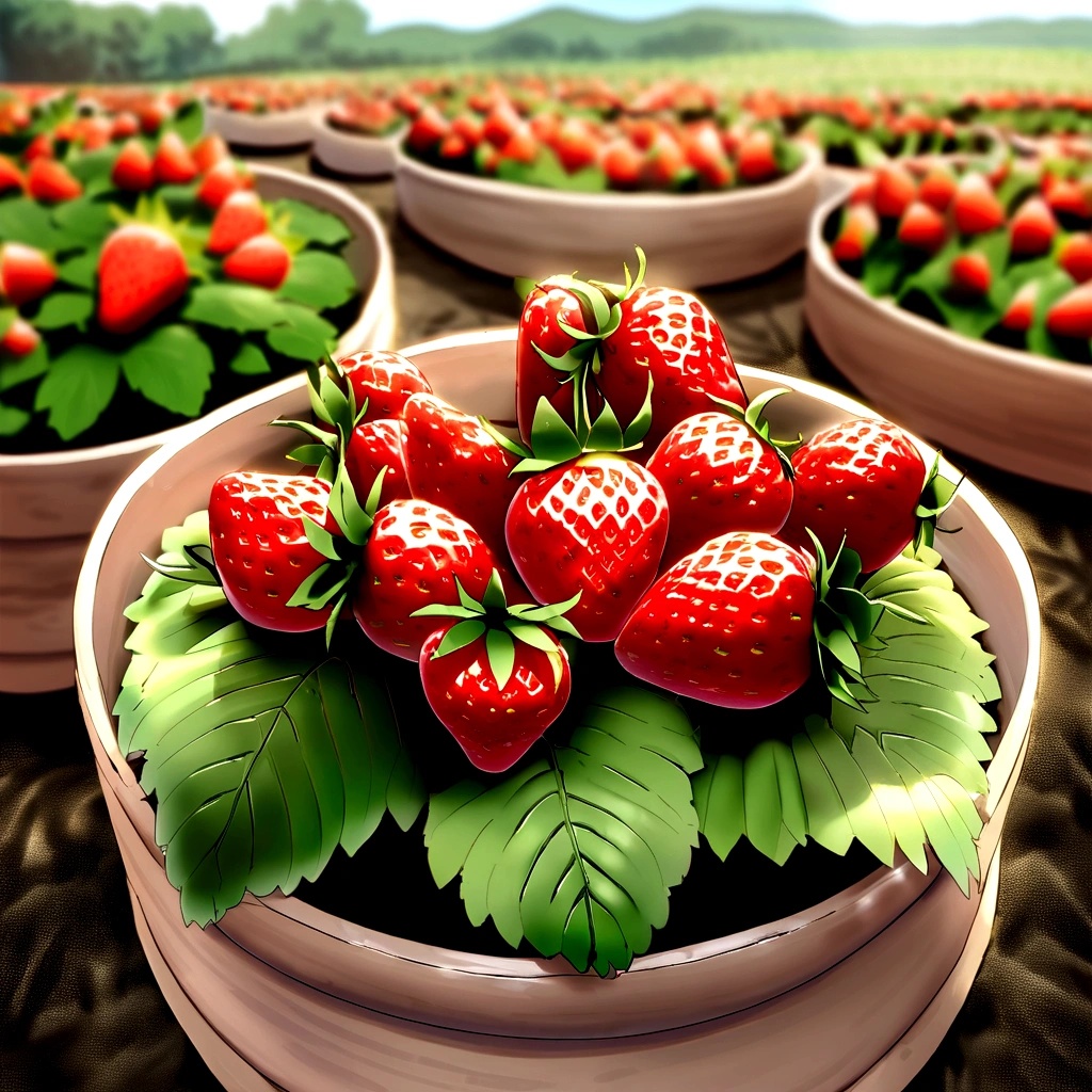 花there are many strawberry growing in a row on the planter, strawberry fields forever, strawberry, strawberry, author：Masao Maeda, ❤🔥🍄🌪, author：Yasushi Sugiyama, Japanese Harvest, author：Hengshan Grand View, Tsubasa Nakai, author：Hiroyuki Tajima, 🦩🪐🐞👩🏻🦳   高畫質，clear，Not blurry