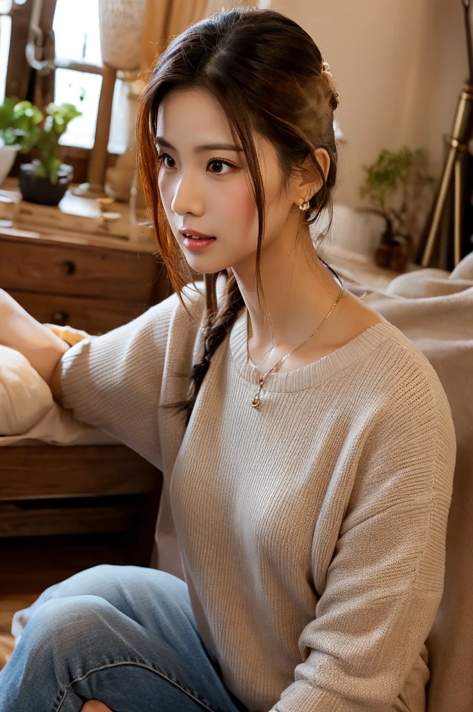 A woman visits a man&#39;s room、Lover's apartment room,((full body)),((photo)),((best qualtiy, 8K, tmasterpiece:1.3)), Focus:1.2, perfect figure beautiful woman:1.4,1woman,cowboy shot,look at viewer,incredibly absurd, beautiful and cute woman with a photorealistic face, showcasing top-quality craftsmanship, A Japanese woman who works as a beauty therapist in a customer's room, 32 years old, straight black hair down to the jaw line, silky and straight hair, fair and clear skin, small face, straight nose, large round brown eyes, long eyelashes, plump cherry-colored lips, well-defined eyebrows, clean-cut face, long neck, beautiful décolleté line, , delicate, slender, beautiful C-cup breasts, pink uniform for therapists at men's beauty salons, silver necklace, silver watch, pretty older woman, beautiful, neat, soothing, devilish type, calm demeanor, soft-spoken, curious, likes alcohol, likes to try new things, mature, November