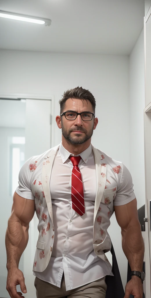 1boy, (Blue Eyes), happy smile,American boy,18 years old,Wear glasses,man hot nerd,young, thick body, slender, sport body build, child-like,White Teenage boy,Close-up photo,full body photo ,(8K, RAW photo, Highest quality),((face and upper body focus:1.3)), (masculine:1.4), (romantic lighting:1.3), (sexy pose:1.2),(muscular:1.5),(Golden Feather hair color:1.5 ),(Skin Wrinkles:1.5),(full body portrait:1.5),(skin glow:0.5), (smirk:0.7),solo, male focus, red pink eyes, green blue hair, smile, spiked hair, looking at viewer, topless male, upper body, grin, collarbone, glowing, aura, pectorals, muscular, short hair, (white purple skin:1.2), a red jacket. Include accessories like a strawberry-patterned tie and a watch with red accents.:1.3), masterpiece, 4k, high quality, highres, absurdres, wearing white colors micro thong with medium bulge,pale skin, skinny, good lighting, very pale skin, light skin, model with attractive body,medium bulge and medium butts,(Best quality, 8k, Masterpiece). High Detail , superior quality, natural lighting, beautiful, sexy, correct anatomy, good composition,realistic shapes, realistic skin tones,Natural eyes,realistic eyes,looking up at viewer,vpl,realistic muscles,Realistic wrinkles on the skin,Realistic arms and legs,Realistic face,realistic hair,Make a sexy and seductive face, Clear Focus: 1.2, Perfect Body virile: 1.4 , Slender Abs: 1.2, Highly detailed face and skin texture, detailed eyes, double eyelids, big upper lip, man focus,amazing composition, front view, HDR, volumetric lighting, ultra quality, elegant,Post a erotic photoshoot,Realistic pose,detailed hair,full body,Fujifilm XT3 photorealistic art by midjourney