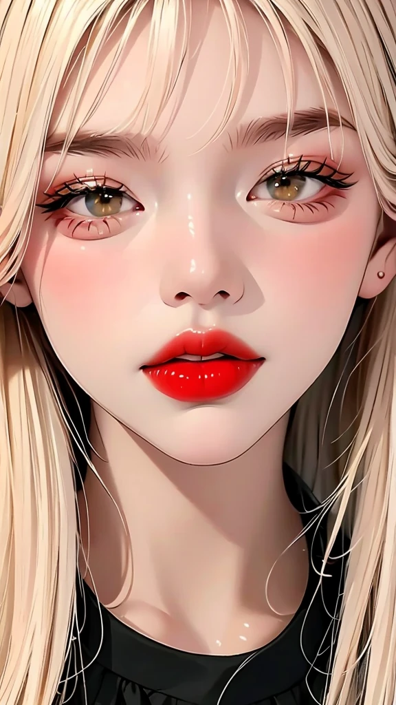 close up of red lips