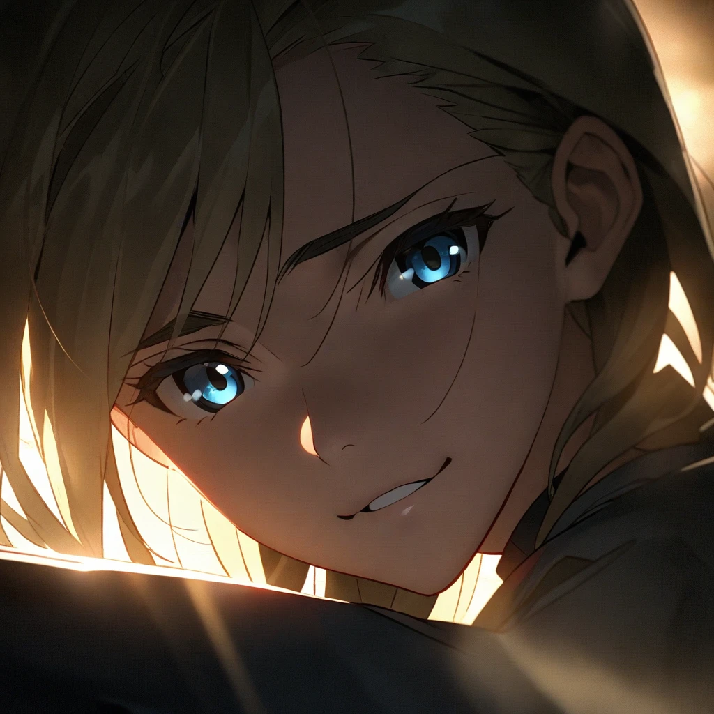(( Ffm threesome, )), (cinematic lighting), (looking at viewer), (tender expression, ), (Takeuchi Takashi style), (extremely close-up of face, ),