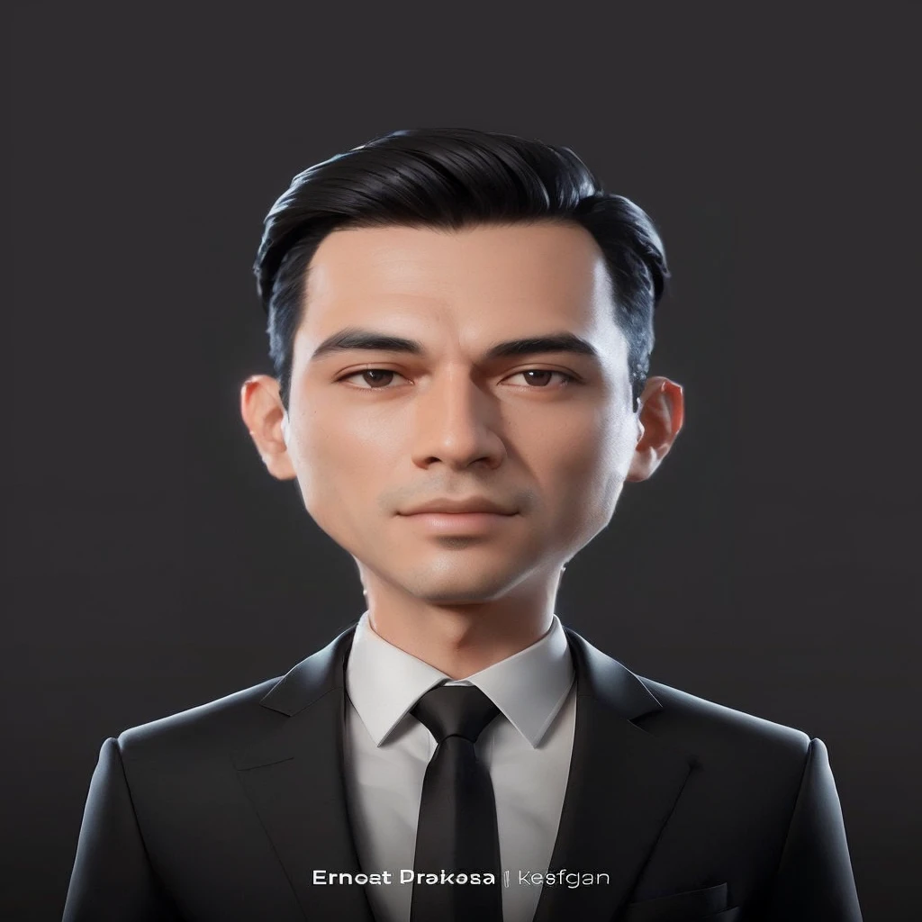 arafed image of a man in a suit and tie, nft portrait, for hire 3d artist, professional profile picture, headshot profile picture, 3 d demo reel avatar, 3d portrait, cg artist, stylized portrait formal pose, david luong, 8k portrait render, headshot portrait, high quality portrait, 3 d artist, smooth 3d cg render