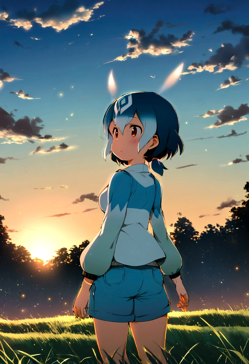 (1girl,kaban \(kemono friends\),kemono friends),twilight
