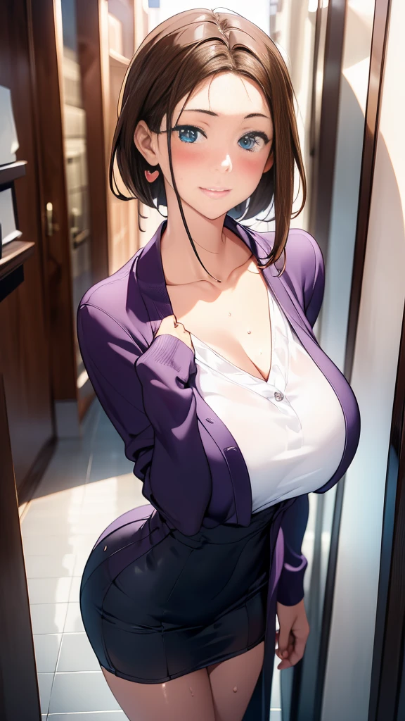 (be familiar with, masterpiece, highest quality, Complex),
cowboy shot, Kyoka Tachibana,
(((big breasts,))),
1 girl, alone,
cute eyes, beautiful face, perfect round butt,
fit and body, female pervert,
alone, pale skin,
blue eyes, ((beautiful mature woman)),
(/black mask:1.5/, /Grey tight long dress with a large open neckline:1.2/ & thin cardigan), clavicle、Lazy face、/Black hair/, enchanting smile, naughty face, Sweat, vapor, embarrassed, blush, Excited, ((spoken heart, grad bust))
Snapshots in the city、Fashion magazine style、Street fashion magazine、Full body diagram、accessorieodel standing)、Stylish、flesh、REAL、