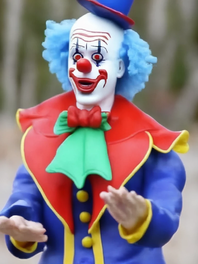 make him to a real clown