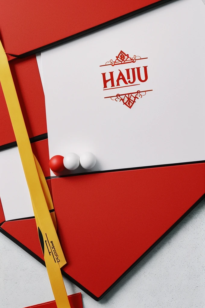 Create logo by add the shield shape with a red background.
Top Banner: Add a yellow banner at the top and write "SK SUNGAI LUI" in a serif font.
Central Symbol: Draw crossed ping pong paddles and a ball with intricate detailing.
Left Side: Draw a detailed book icon.
Right Side: Draw a trophy and a net with intricate details.
Diagonal Ribbon: Draw a diagonal ribbon and write "MAJU" and "BERILMU" in cursive font.
Bottom Banner: Add another banner at the bottom with "Ping Pong" and "HULU LANGAT" in a serif font.