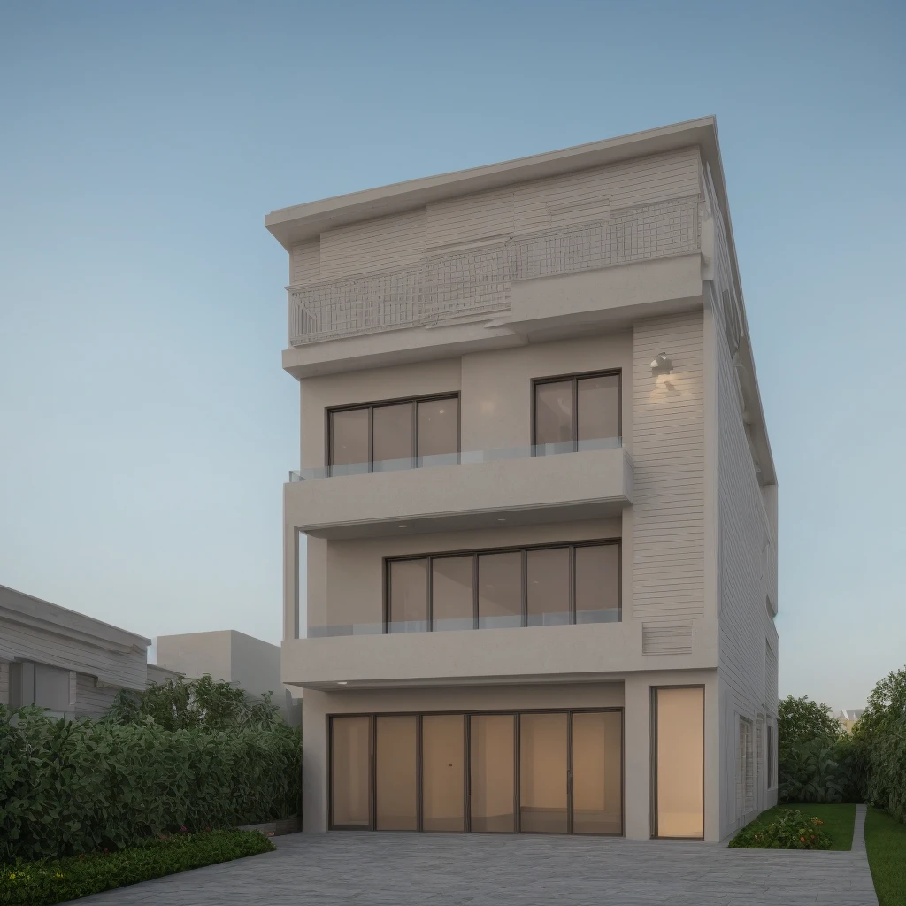 Masterpiece, high quality, best quality, a rendering of a row of modern apartment buildings with balconies, neo - classical style, neo - classical, neo-classical, wide angle exterior 2022, precise architectural rendering, neoclassical style, exterior design, inter dimensional villa, high quality rendering, architectural rendering, residential, neo classical architecture, ultra realistic rendering, rich house, architectural visualization
 (mountainous scenery background) (night light:1.1)1 neoclassic house:1.2, townhouse, neo classic detail:1.2