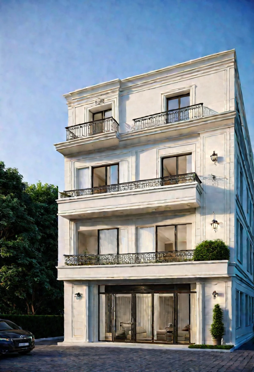 Masterpiece, high quality, best quality, a rendering of a row of modern apartment buildings with balconies, neo - classical style, neo - classical, neo-classical, wide angle exterior 2022, precise architectural rendering, neoclassical style, exterior design, inter dimensional villa, high quality rendering, architectural rendering, residential, neo classical architecture, ultra realistic rendering, rich house, architectural visualization
(mountainous scenery background) (night light:1.1)1 neoclassic house:1.2, townhouse, neo classic detail:1.2