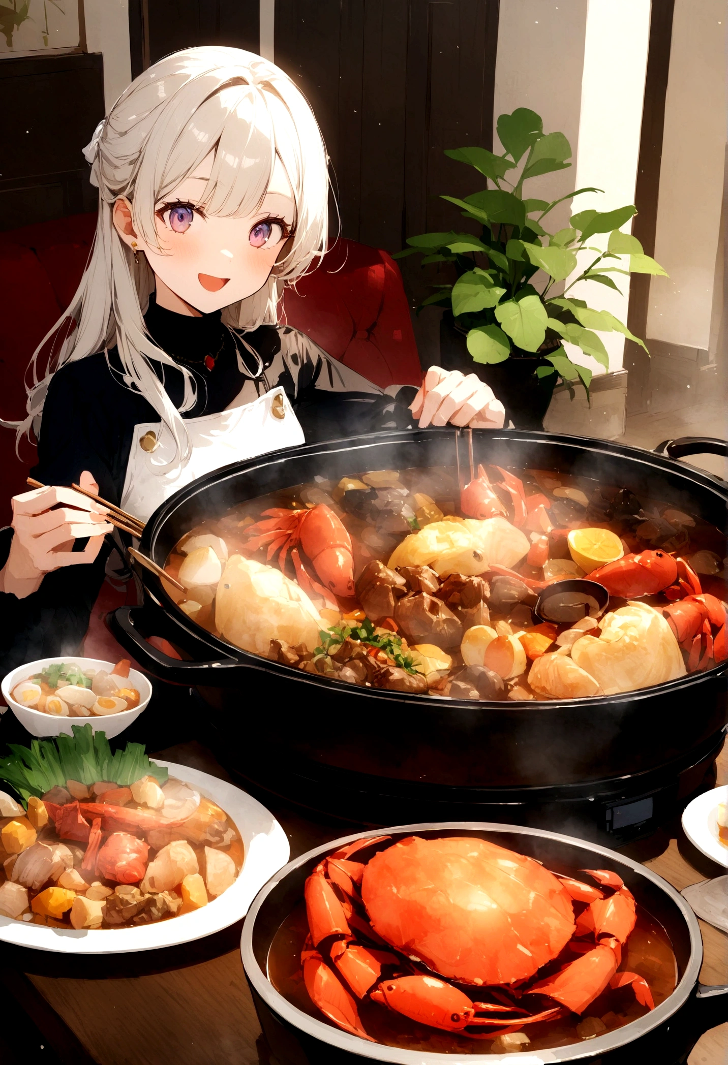 table、Fish hot pot