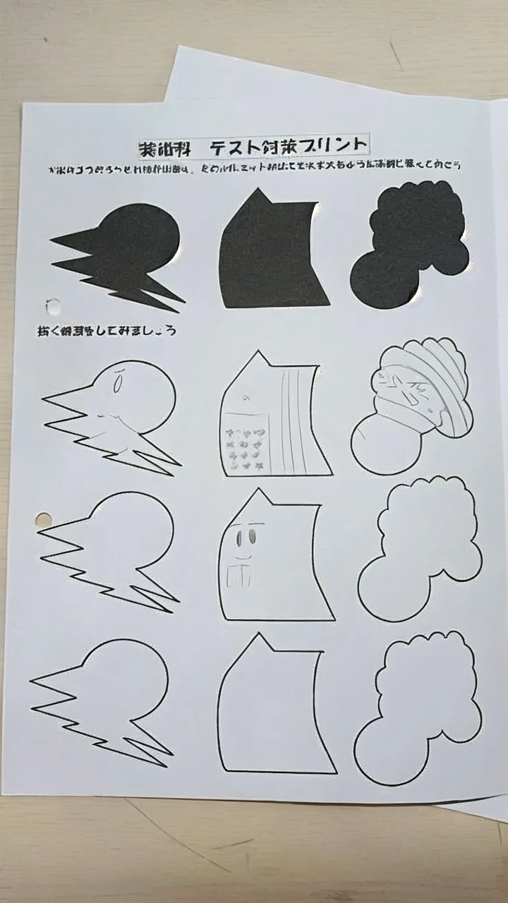 Draw an animal in this black frame.、 