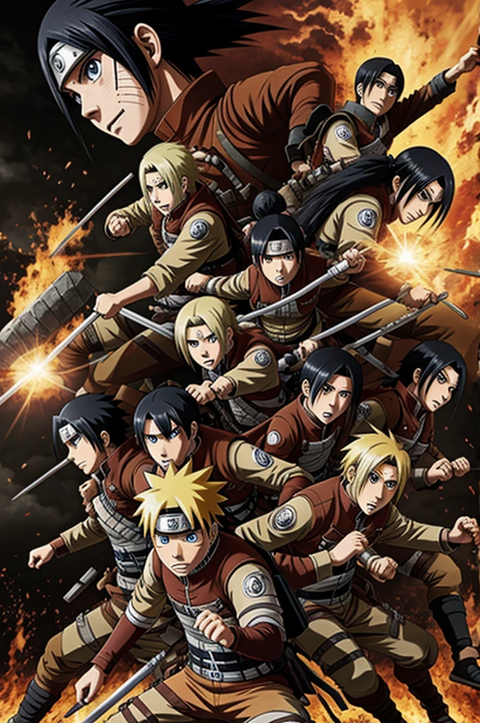 Naruto in attack on titan