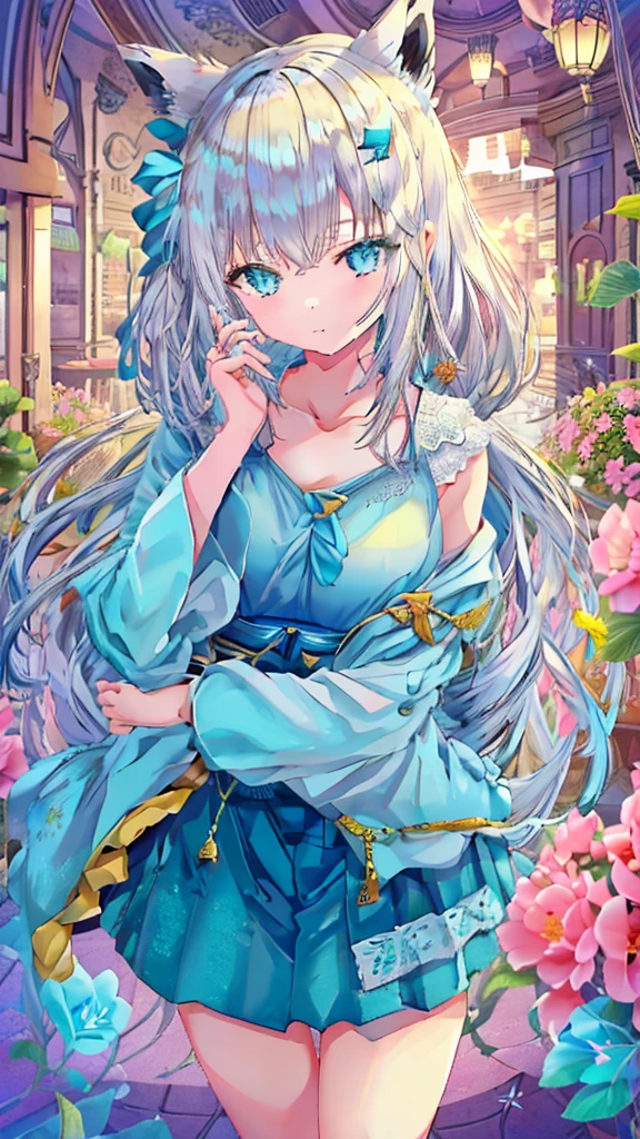 Date、she、Emotional enhancement settings、Cute girl in anime style, Inverted triangle composition,  (eyes、Beautiful centerpiece：1.2)), Cool face, whole body,In detail, Smooth, High resolution, One Girl, 、high quality、high resolution、Precision、masterpiece