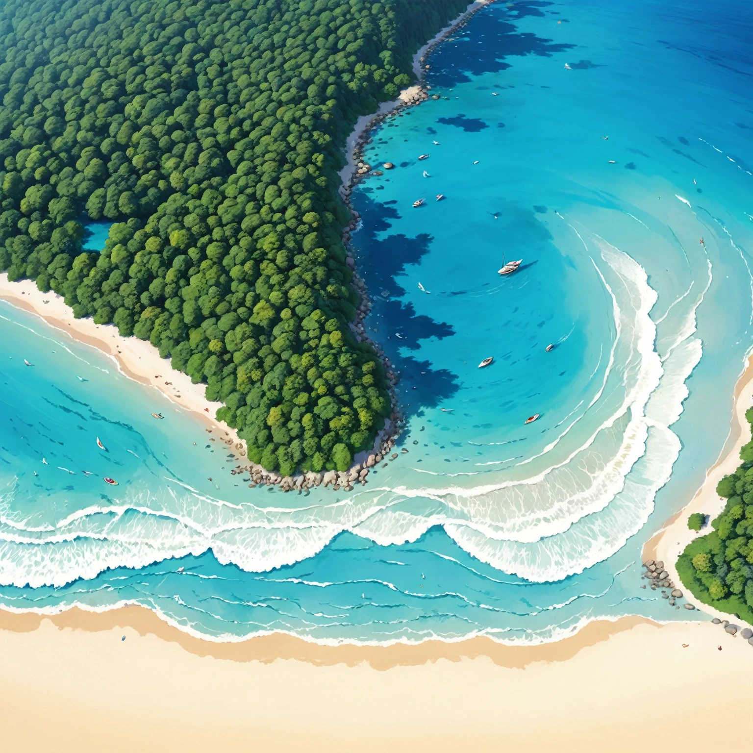 (best quality,4k,8k,highres,masterpiece:1.2) Aerial View, BEACH, BACKGROUND, SUMMER