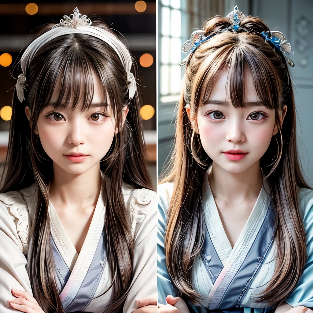 NSFW, 8k, High-level, absurd, masterpiece, best quality, primitive, very detailed CG, very detailed wallpaper, perfect lighting, Extremely detailed (((The personifying " Kaoru Yachigusa " as a Little Girl))), MysticSight, Tyndall effect, Tyndall scattering, Studio gray background with (many Dazzling RainbowColor particles BokeH:1.28), (RoundlyButts, ThighGap), (Exposed:0.4), (Assfocus with looking ahead), BREAK (NOGIZAKA face variations) Extremely Detailed very KAWAII face variations, perfect anatomy, Childish, captivating gaze, elaborate detailed Eyes with (sparkling highlights:1.28), long eyelashes、Glossy RED Lips with beautiful details, Coquettish tongue, Rosy cheeks, Radiant PearlSkin with clear transparency . { (Dynamic LifeLike expressions:1.4) | :d) }, (large eyes:-1) .