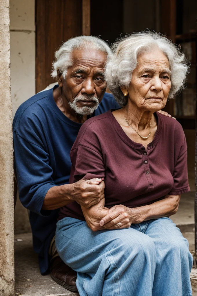 Old poor people
