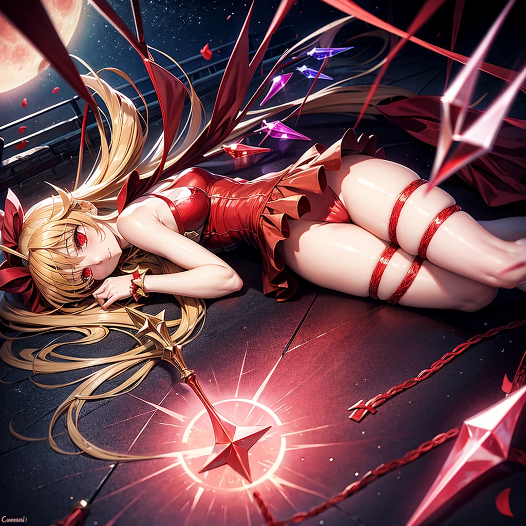 Flandre Scarlet uses Red Moon Gungnir