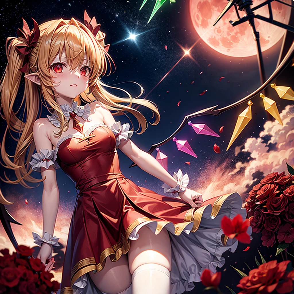 Flandre Scarlet uses Red Moon Gungnir