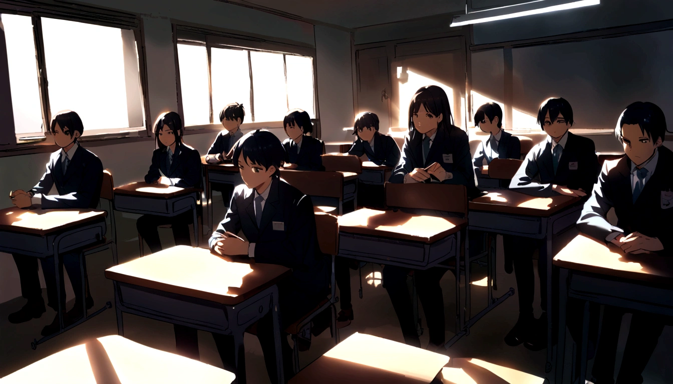 In the classroom，The teacher is lecturing the students