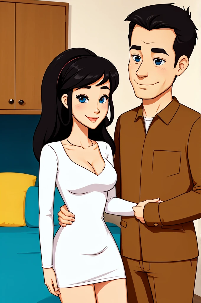Cartoon husband wife