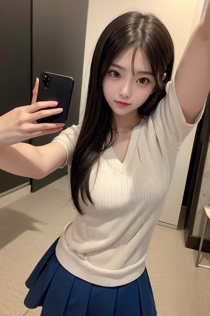 Selfie of a not-so-cute girl。