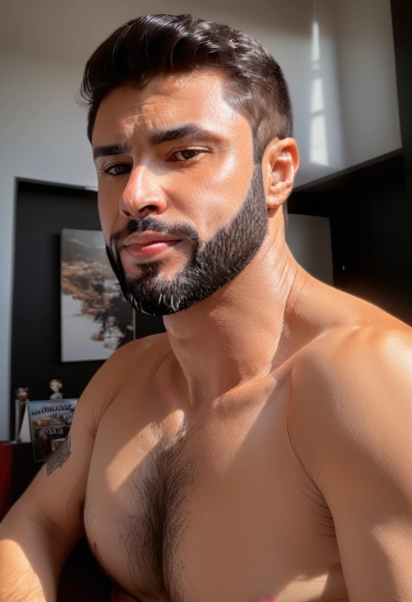 (masterpiece, best quality:1.2), 1BOY, solo, anatomically-perfect:1.5, anatomically-proportional:1.5
 hyper-realistic photo, (wallpaper), nude art, intricate details, highly detailed, handsome 1boy with beard and white skin. Caucasian. No shirt. navel-hair:1.5, 
 Sexy. Sex. Desirable: ((Cinematic: 1.4), Dramatic, (Extremely High Quality: 1.6, Nude-Granted, Masterpiece: 1.5), (Very Photorealistic: 1.5), Photo Realistic, Nikon, Natural Light, 8k, HDR, high definition, quality, 16k, 8K, full resolution, —v6