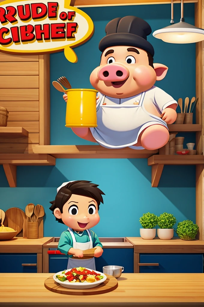 rude pig chef anime