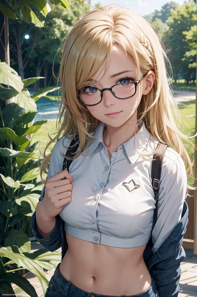 最high quality, high quality, High resolution, high quality texture, high quality shadows, High resolution, Beautiful details, Detailed CG, Detailed Texture, Realistic representation of face, Realistic, colorful, delicate, Cinematic Light, Side light, Lens flare, Ray Tracing, sharp concentrated, (1 Girl,concentrated:1.3), ( Intricate details, compensate, PureErosFaceV1:0.5), (細部まで美しいdelicateな顔, 緻密で美しいdelicateな瞳, Perfect Facial Proportions, Dense skin, Optimal ratio of four fingers to one thumb, Modest chest, Beautiful Hips, Smooth upper abdomen, blue eyes , glasses ,White shirt, mountaineering pants ,trekking shoes, work cap, denmark, copenhagen ,buzzer, blue sky,trekking backpack ,adventure journey ,the gaze of true love, lips of temptation, A look full of compassion ,a smile full of love, i love you, Acting lovey-dovey, waist up, 35 years old, hiking,house wife,air fortress hair, blonde hair