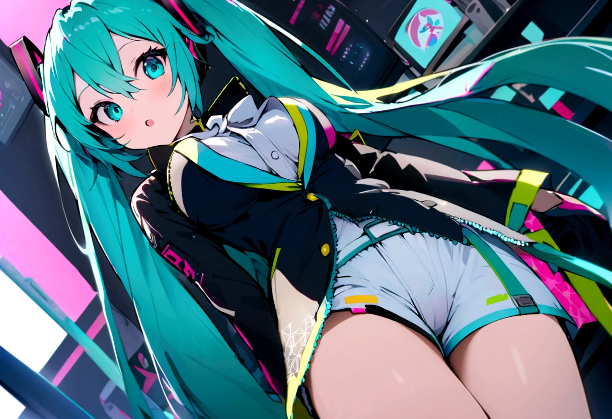 (((Obra maestra, hatsune miku, vocaloid, Super detailed、デジタルの檻