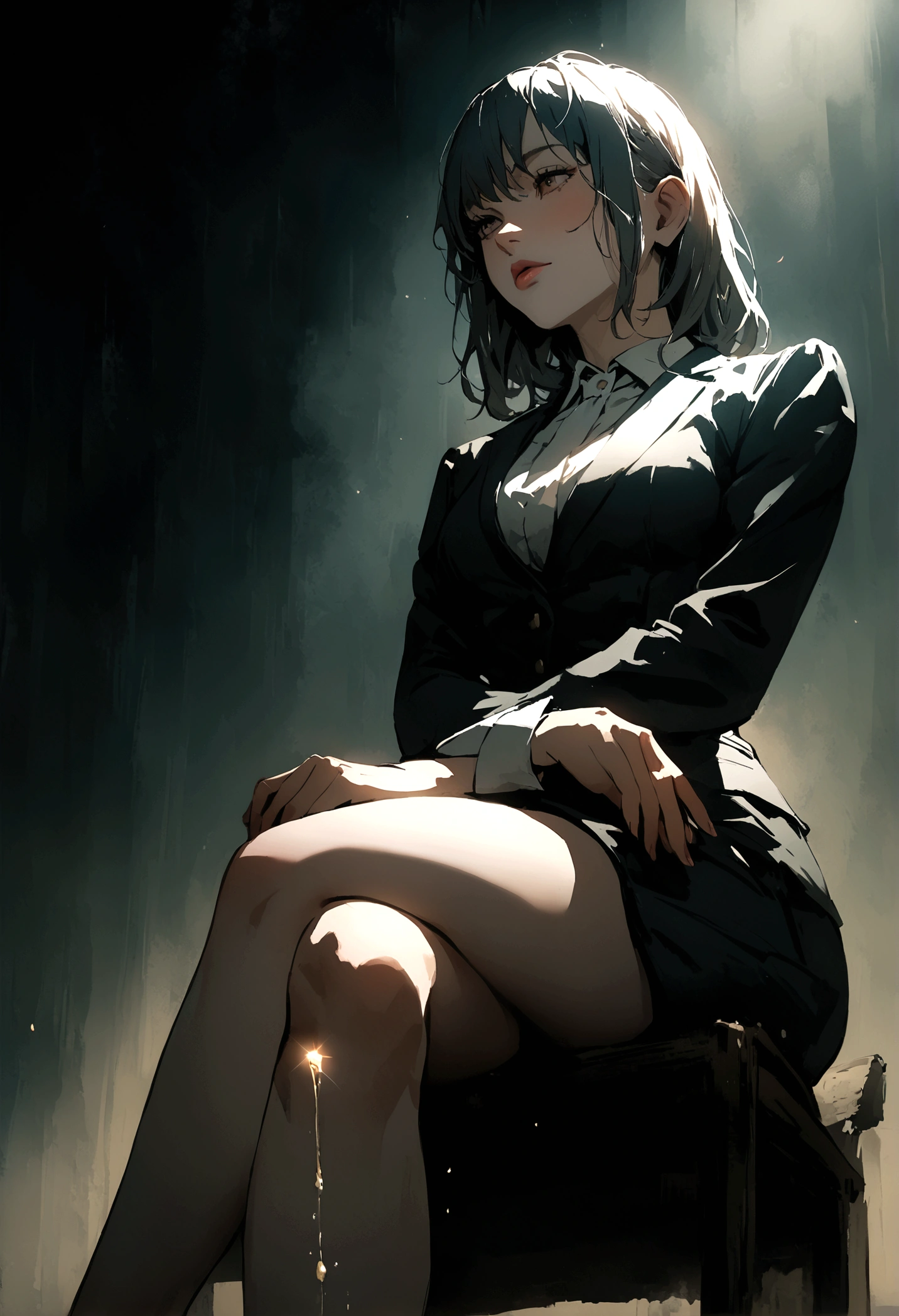 woman crossed legs need to pee