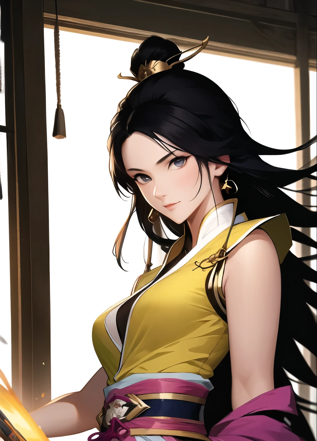 (masterpiece, best quality:1.2), ink Wuxia, solitary,upper Body