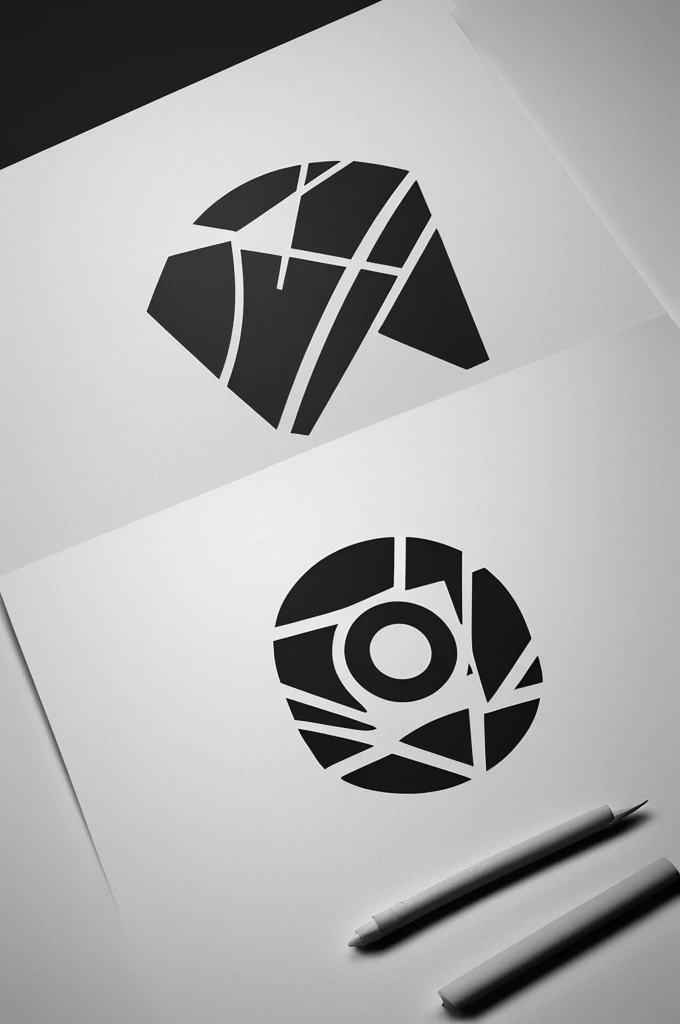 Design a logo for a construction and architecture company named "بايا" incorporating abstract elements of the company's name within the design.use modern symbol
