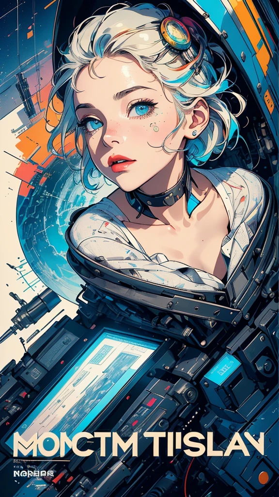 (((masterpiece, highest quality))),(((solo:1.2))),(((1girl:1.2))),32k wallpaper, very detailed, poster, vintage science fiction,(((((geometric cinematic movie poster))))), (bauhaus), shape,(((abstract))),(mid century modern),movie poster,(((((portfolio))))),(((((Close-up))))),(((((bust up))))),((((more various angle)))),(((highlight))),Vast landscape,((((heterochromia)))),(((complete. detailed face))),(((Extremely talented))),(((most complecated machine))),((Overall colorfully))(((text))),(((typography))),(((sentence))),(((Label))),(detailed movie poster),(((((most complicated machine))))),(((genius mechanic))),