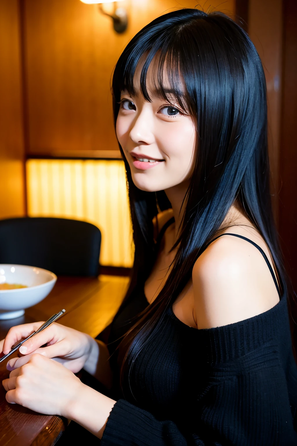 Japanese woman Double Black Hair Social People