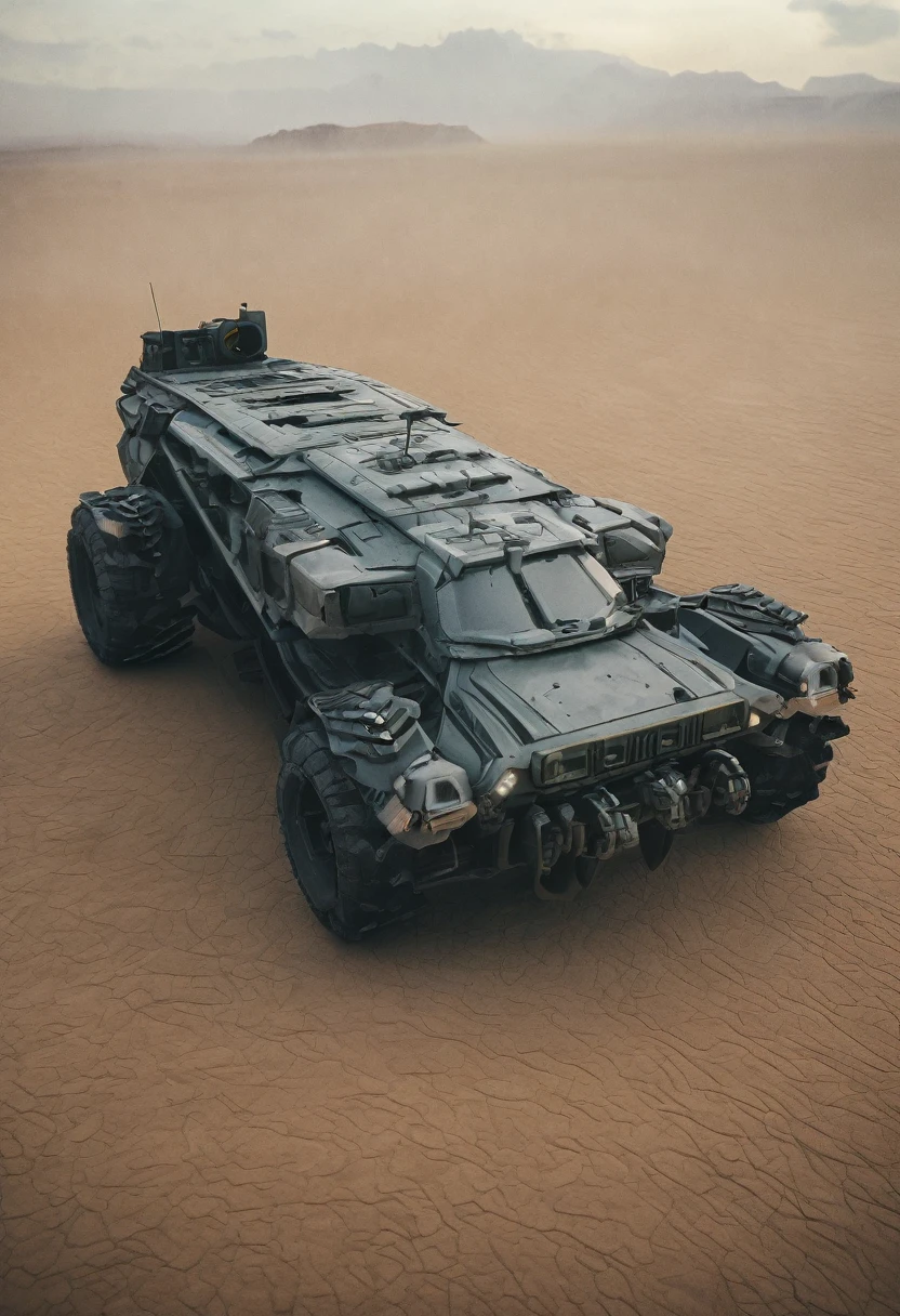 One Epic Cinematic shot of Futuristic Advanced Military Vehicle, extremely detailed, 8k UHD (masterpiece:1.2) (photorealistic:1.2) (best quality) (intricate) (8k) (HDR) (cinematic lighting) (sharp focus)
