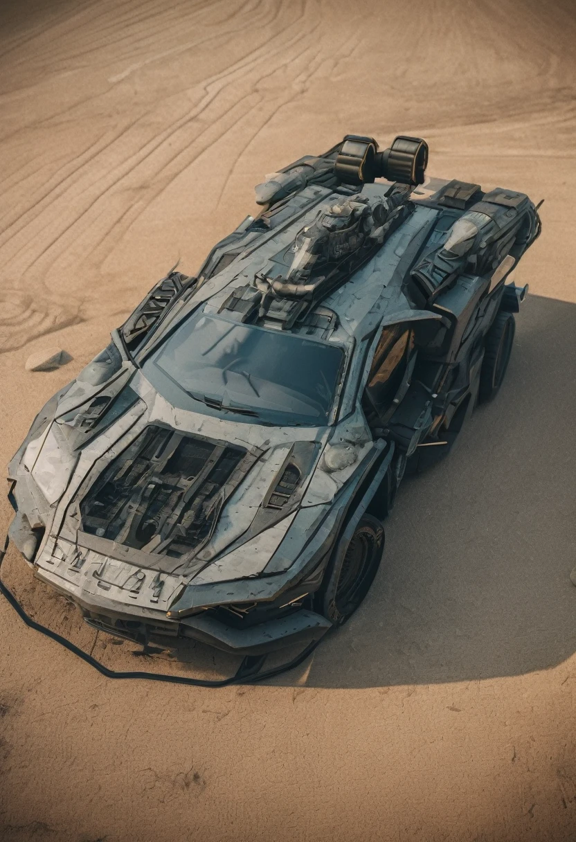 One Epic Cinematic shot of Futuristic Advanced Military Vehicle, extremely detailed, 8k UHD  (masterpiece:1.2) (photorealistic:1.2) (best quality) (intricate) (8k) (HDR) (cinematic lighting) (sharp focus)