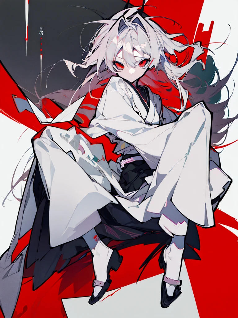 Female anime character with white hair and red eyes sitting on a red and white background, zerochan art, dos arknights, nagito komaeda, ufotable art style, best 4k konachan anime wallpaper, trends on artstation pixiv, Anime main art, digital art on pixiv, zerochan, por Kamagurka, female, female, Kizi, Kizi, , female, Japanese White clothes, Japanese White clothes, Japanese White clothes, vampire, vampire, vampire