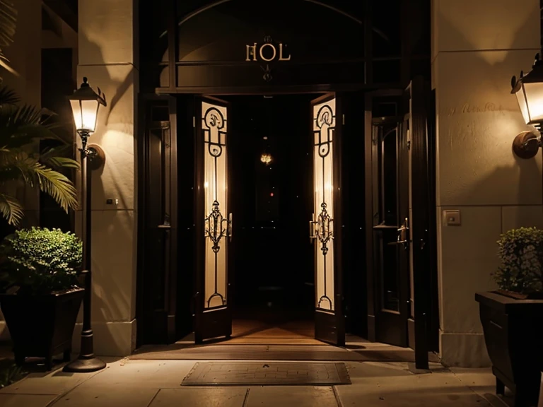 Entrance to the swinger club