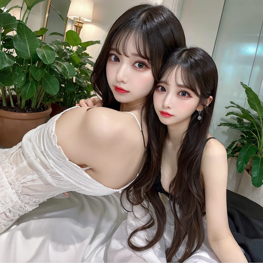 NSFW,(Turn your big butt to the viewer、Waistline、pussy)、Beauty、double eyelids、Tear bags、Big, round eyes、Long eyelashes)、highest quality