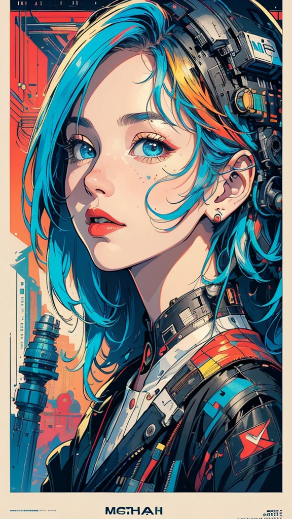 (((masterpiece, highest quality))),(((solo:1.2))),(((1girl:1.2))),32k wallpaper, very detailed, poster, vintage science fiction,(((((geometric cinematic movie poster))))), (bauhaus), shape,(((abstract))),(mid century modern),movie poster,(((((portfolio))))),(((((Close-up))))),(((((bust up))))),((((more various angle)))),(((highlight))),Vast landscape,((((heterochromia)))),(((complete. detailed face))),(((Extremely talented))),(((most complecated machine))),((Overall colorfully))(((text))),(((typography))),(((sentence))),(((Label))),(detailed movie poster),(((((most complicated machine))))),(((genius mechanic))),