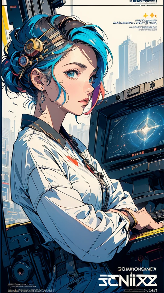 (((masterpiece, highest quality))),(((solo:1.2))),(((1girl:1.2))),32k wallpaper, very detailed, poster, vintage science fiction,(((((geometric cinematic movie poster))))), (bauhaus), shape,(((abstract))),(mid century modern),movie poster,(((((portfolio))))),(((((Close-up))))),(((((bust up))))),((((more various angle)))),(((highlight))),Vast landscape,((((heterochromia)))),(((complete. detailed face))),(((Extremely talented))),(((most complecated machine))),((Overall colorfully))(((text))),(((typography))),(((sentence))),(((Label))),(detailed movie poster),(((((most complicated machine))))),(((genius mechanic))),